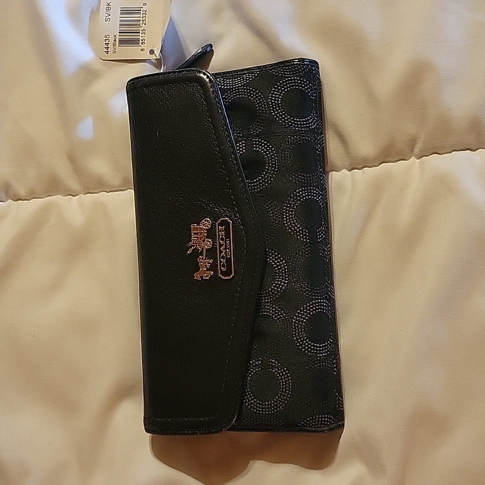 Coach wallet and check book insert